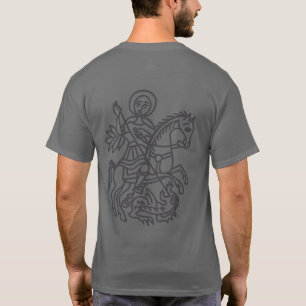 St George Draak Jeruzalem Kruis Erfgoed Tattoo T-shirt