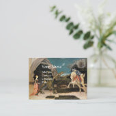 ST.GEORGE, DRAAK, PRINSES ROBIJN GEM MONOGRAM VISITEKAARTJE (Staand voorkant)