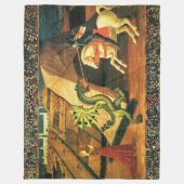 ST. GEORGE, DRAGON EN PRINCES VAN Paolo Uccello Fleece Deken (Voorkant)