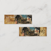 ST. GEORGE, DRAGON EN PRINCESS PARCHMENT MONOGRAM MINI VISITEKAARTJE (Voorkant / Achterkant)