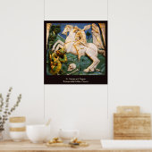 St. George, Dragon en Princess Poster (Keuken)