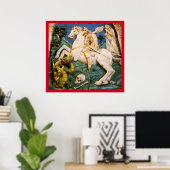 St. George, Dragon en Princess Poster (Thuiskantoor)