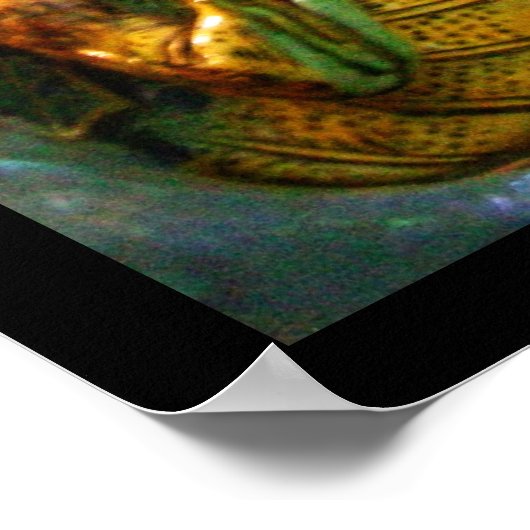 St. George, Dragon en Princess Poster (Hoek)