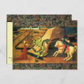 ST. GEORGE, DRAGON EN PRINCIPE BRIEFKAART (Voorkant / Achterkant)