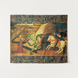 ST. GEORGE, DRAGON EN PRINCIPE WANDKLEED