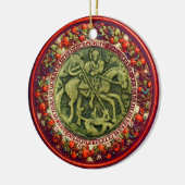 ST.GEORGE, DRAGON/MADONNA EN KINDERSTROOM KERAMISCH ORNAMENT (Links)