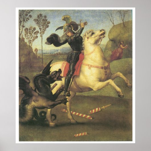 St. George en de Draak, 1505 Raphael Poster (Voorkant)