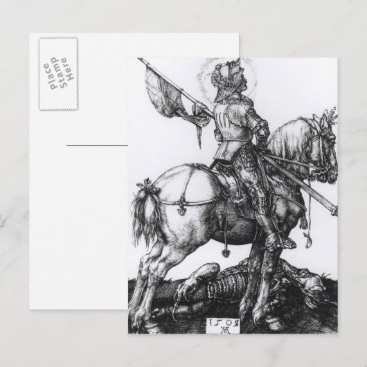 St. George en de Draak, 1508 Briefkaart (Voorkant / Achterkant)