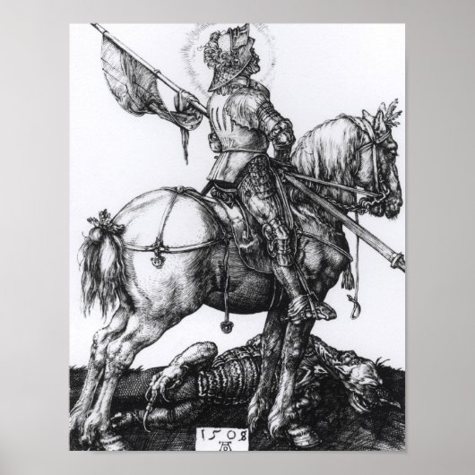 St. George en de Draak, 1508 Poster (Voorkant)
