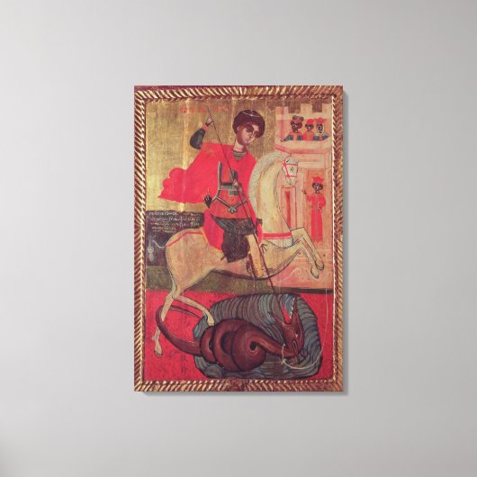 St. George en de Draak, 1667 Canvas Afdruk (Voorkant)