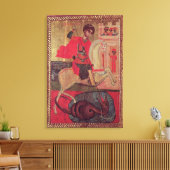 St. George en de Draak, 1667 Canvas Afdruk (Insitu (Woonkamer))