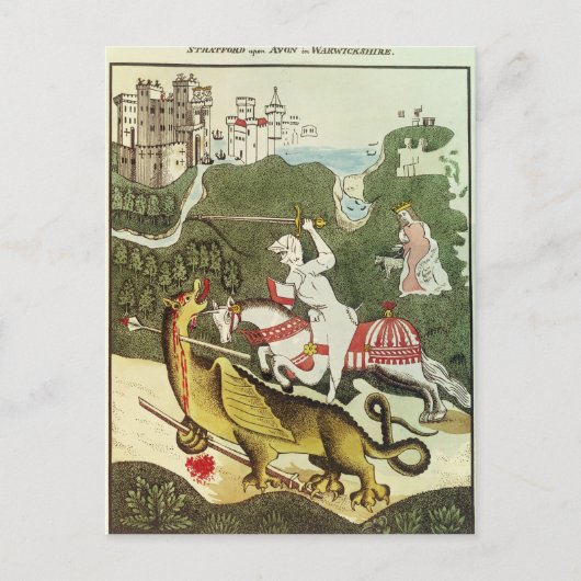 St. George en de Draak Briefkaart (Voorkant)