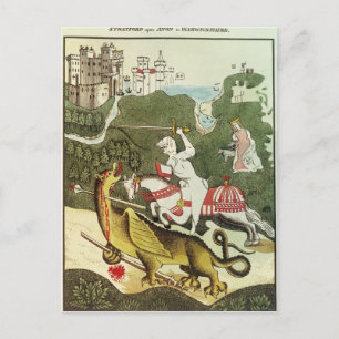 St. George en de Draak Briefkaart