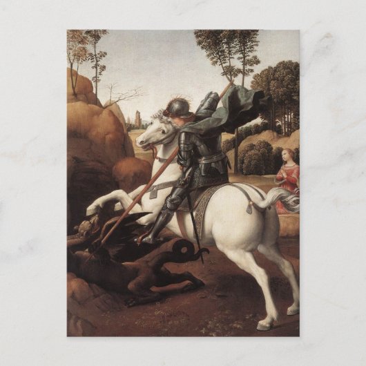 St. George en de Draak Briefkaart (Voorkant)