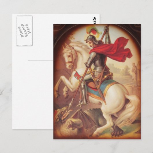 St. George en de Draak Briefkaart (Voorkant / Achterkant)