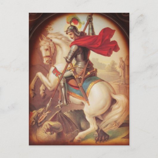 St. George en de Draak Briefkaart (Voorkant)