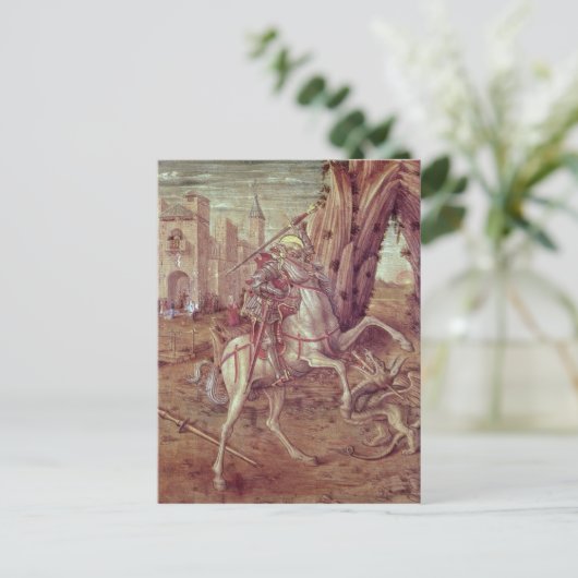 St. George en de Draak Briefkaart (Staand voorkant)