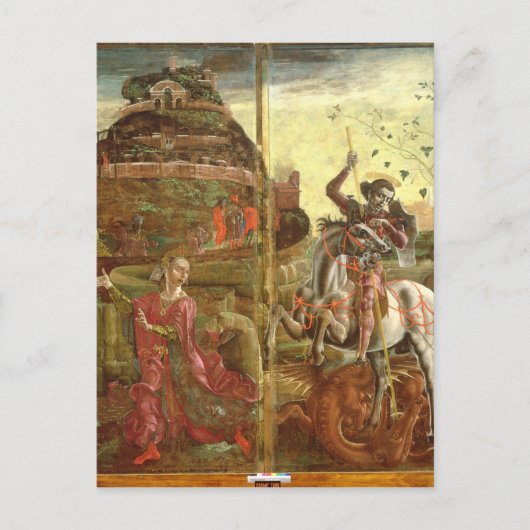 St. George en de Draak Briefkaart (Voorkant)