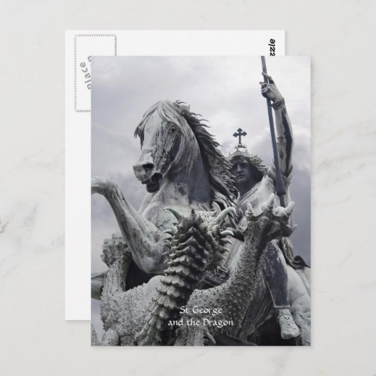 St. George en de Draak Briefkaart (Voorkant / Achterkant)