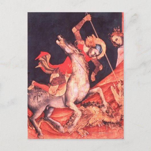 St. George en de Draak Briefkaart (Voorkant)