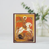 St.George en de Draak Briefkaart (Staand voorkant)