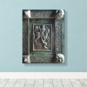 St. George en de Draak Canvas Afdruk (Insitu (Houten vloer))