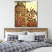 St. George en de Draak Canvas Afdruk (Insitu (Slaapkamer))
