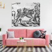 St. George en de Draak Canvas Afdruk (Insitu (Woonkamer))