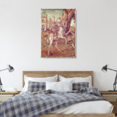 St. George en de Draak Canvas Afdruk (Insitu (Slaapkamer))