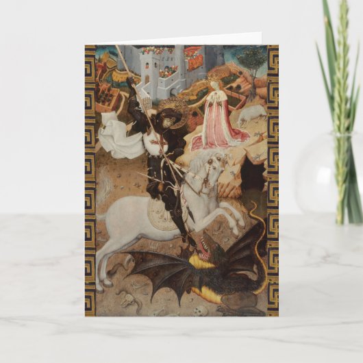 St. George en de Draak door Bernat Martorell Kaart (Voorkant)