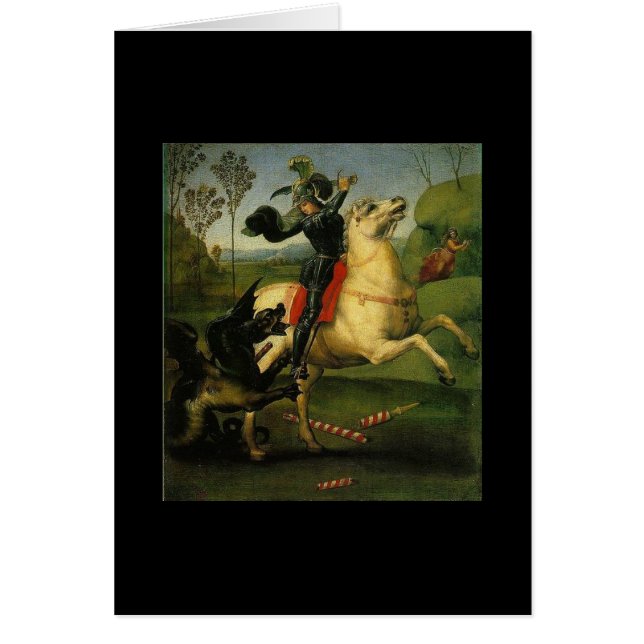St. George en de Draak door Raphael (1483-1520) (Voorkant)