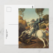 St. George en de Draak door Raphael Postkaart (Voorkant / Achterkant)