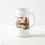 St George en de Draak en het kruis van St George Bierpul (Voorkant rechts)