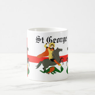 St George en de Draak en het kruis van St George Koffiemok