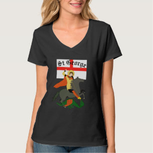 St. George en de Draak en het kruis van St. George T-shirt