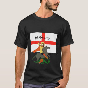 St George en de Draak en het kruis van St George T-shirt