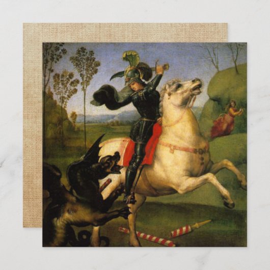 St. George en de Draak Kaart (Voorkant / Achterkant)