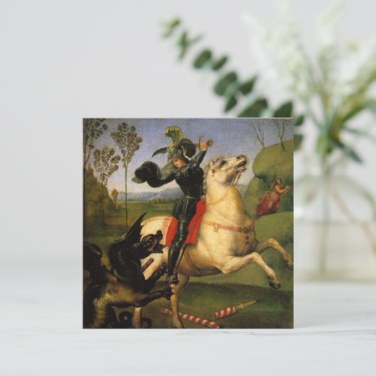 St. George en de Draak Kaart (Staand voorkant)