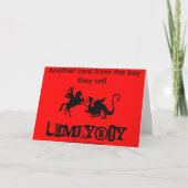 St George en de Draak Kaart (Achterkant)