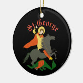 St. George en de Draak Keramisch Ornament (Links)