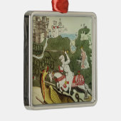 St. George en de Draak Metalen Ornament (Rechts)