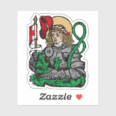 St. George en de Draak (Neurenberg) 1Up Sticker (Vel)