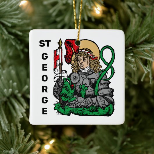 St. George en de Draak (Neurenberg) Keramisch Ornament (Boom)