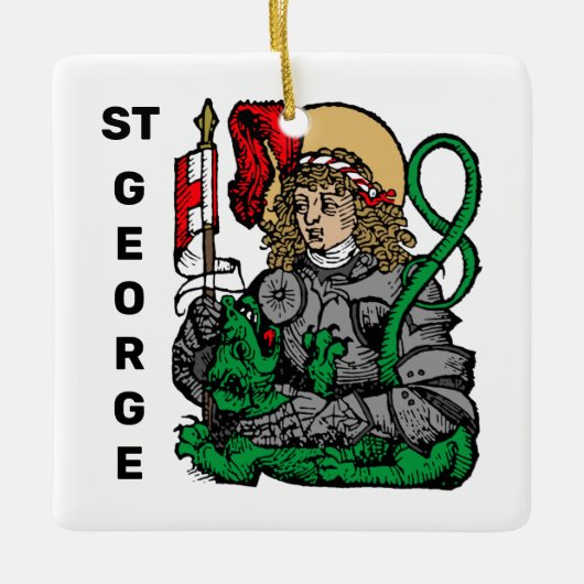St. George en de Draak (Neurenberg) Keramisch Ornament (Voorkant)
