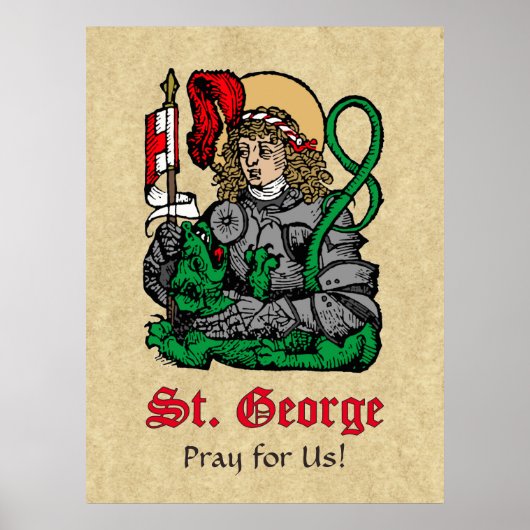 St. George en de Draak (Neurenberg) Poster (Voorkant)