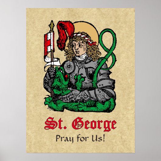 St. George en de Draak (Neurenberg) Poster (Voorkant)