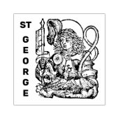 St. George en de Draak (Neurenberg) Rubberstempel (Afrduk)