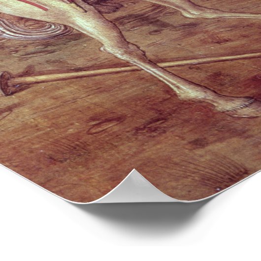 St. George en de Draak Poster (Hoek)