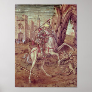 St. George en de Draak Poster