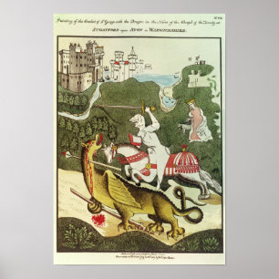 St. George en de Draak Poster